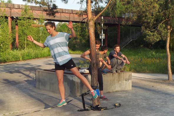 Parkour ZV slackline